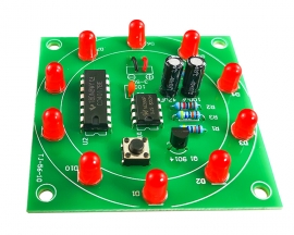 DIY Kit Lucky Wheel Sweepstakes Analog Circuit Electronic Soldering Practice Kits for Beginners